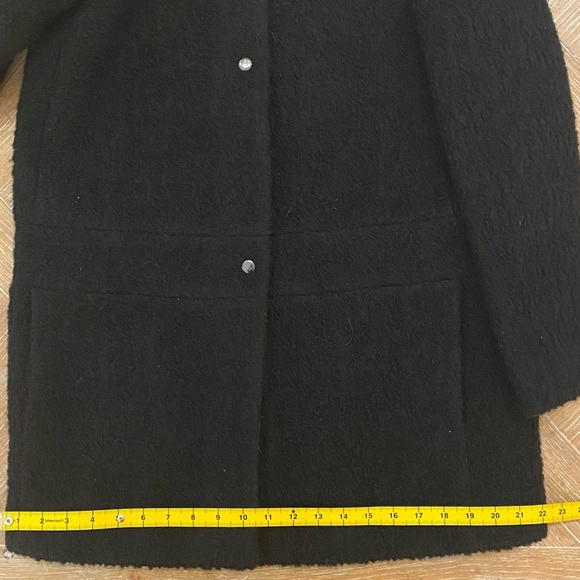 CLUB MONACO Simonya Bouclé Wool Collarless Coat, M - Picture 6 of 8